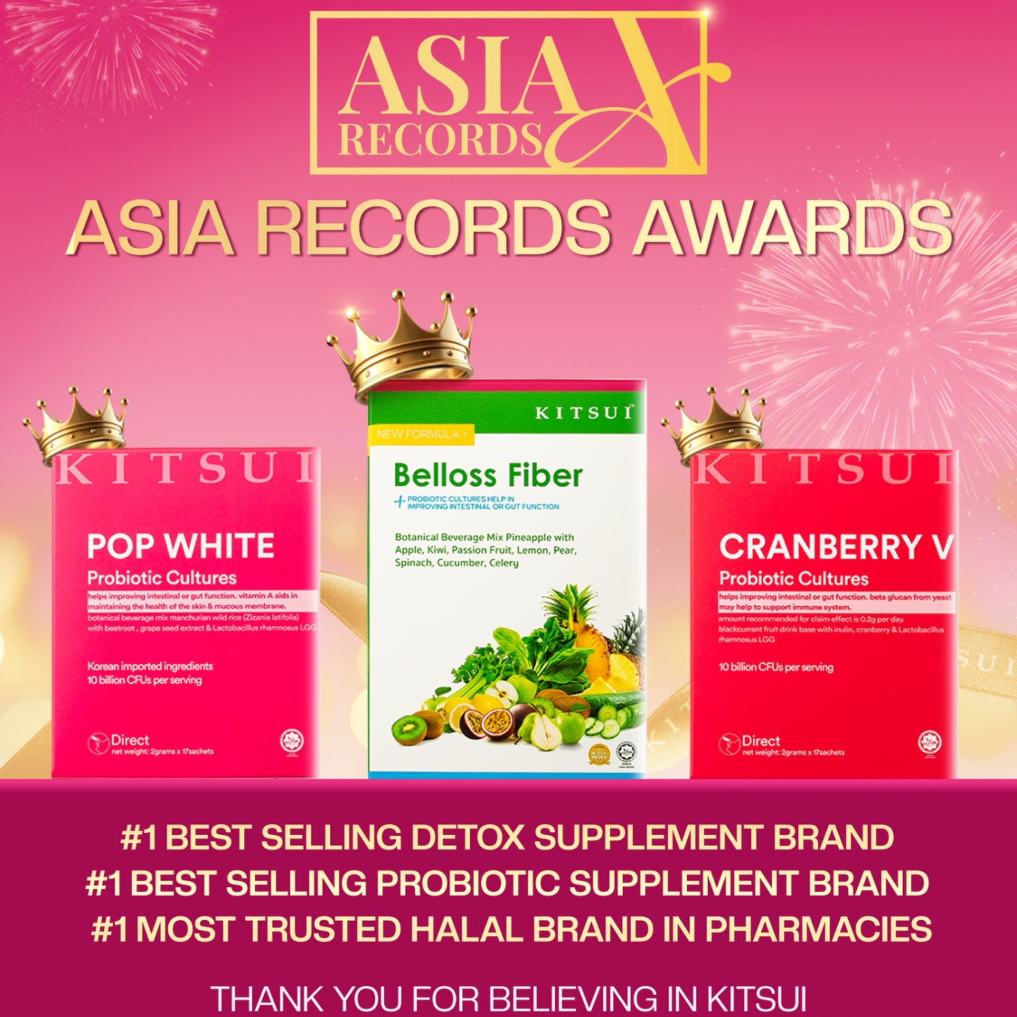 Kitsui Raih 3 Pengiktirafan di Asia Records Awards — Terima Kasih Atas Sokongan Anda!
