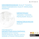 KITSUI Korean White Cleanser | Normal & Dry Skin | Facewash