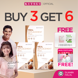 [BUY 3 GET 6] KITSUI KMRP Meal Replacement Plus x3 Choco Cookie & Cream - [FREE 1x Whitie Snow 1's + 2x Belloss Fiber 1's]