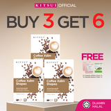 [BUY 3 GET 6 SALES] KITSUI Coffee Xslim Shapez x3 [FREE 2x Whitie Snow 1's + 1x Belloss Fiber 1's]