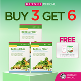 [BUY 3 GET 6] KITSUI Belloss Pre+Probiotic x3 [FREE 1x Whitie Snow 2's + 2x Belloss Fiber 2's] Supplement | Halal | Prebiotik + Probiotik | Sokong Penghadaman Sihat