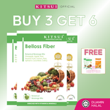 [BUY 3 GET 6] KITSUI Belloss Pre+Probiotic x3 [FREE 1x Vita C+Shine 2's + 2x Belloss Fiber 2's] Supplement | Halal | Prebiotik + Probiotik | Sokong Penghadaman Sihat