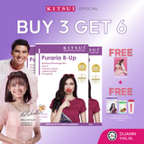[BUY 3 GET 6] KITSUI Puraria B UP x3 [FREE 1x Puraria B UP + 1x Shaker + 1x Belloss Fiber 2's] Supplement | Halal | Nutrisi Semula Jadi Untuk Sokong Kesihatan Dalaman Wanita