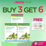[BUY 3 GET 6] KITSUI Belloss Pre+Probiotic x3 [FREE 1x Whitie Snow 1's + 2x Belloss Fiber 1's] Supplement | Halal | Prebiotik + Probiotik | Sokong Penghadaman Sihat