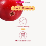 [BUY 3 GET 6] KITSUI Cranberry V x3 [FREE 1x Kitsui Handheld Mirror + 1x Belloss Fiber 1's +  1x Whitie Snow 1’s]