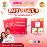 [BUY 3 GET 6] KITSUI Cranberry V x3 [FREE 2x Belloss Fiber 1's +  1x Whitie Snow 1’s]