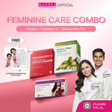 KITSUI [Feminine Care Combo] 1x Puraria B Up + 1x Cranberry V + 1x Belloss Pre+Pro/Belloss Fiber