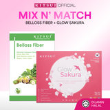 [Mix n' Match] KITSUI Glow Sakura + BELLOSS Fibre - Bird's Nest, Sakura Extract (24's x 15g)