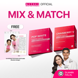 NEW [Mix Match] KITSUI Pop White + Cranberry V