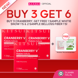 [BUY 3 GET 6] KITSUI Cranberry V x3 [FREE 2x Belloss Fiber 1's +  1x Whitie Snow 1’s]