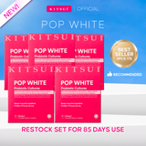 KITSUI Pop White Probiotic 17's x 2g | Berry Probiotic Supplement for Skin Glow, Bright & Radiant Skin, Skin Hydration & Antioxidant Support
