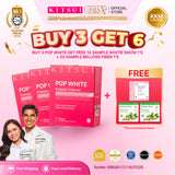 [BUY 3 GET 6] KITSUI Pop White x3 [FREE 2x Belloss Fiber 1's + 1x Whitie Snow 1’s]