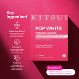 [BUY 3 GET 6] KITSUI Pop White x3 [FREE 2x Belloss Fiber 1's + 1x Whitie Snow 1’s]