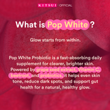 [NEW] KITSUI Pop White 17's x 2g -  Berry Probiotic Supplement