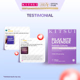 KITSUI  Rilax Nite Lavender (17's x 2g) | Night Routine Drink | Sleep Support, Bantu Minda Tenang & Tidur Lebih Lena