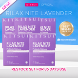 KITSUI  Rilax Nite Lavender (17's x 2g) | Night Routine Drink | Sleep Support, Bantu Minda Tenang & Tidur Lebih Lena