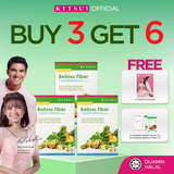 [BUY 3 GET 6] KITSUI Belloss Pre+Probiotic x3 [FREE 1x Whitie Snow 2's + 2x Belloss Fiber 2's] Supplement | Halal | Prebiotik + Probiotik | Sokong Penghadaman Sihat