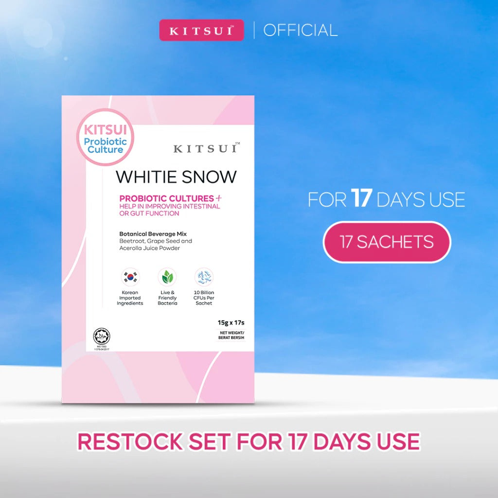 KITSUI Whitie Snow 17's x 15g | Skin | Gut Health | Brightening