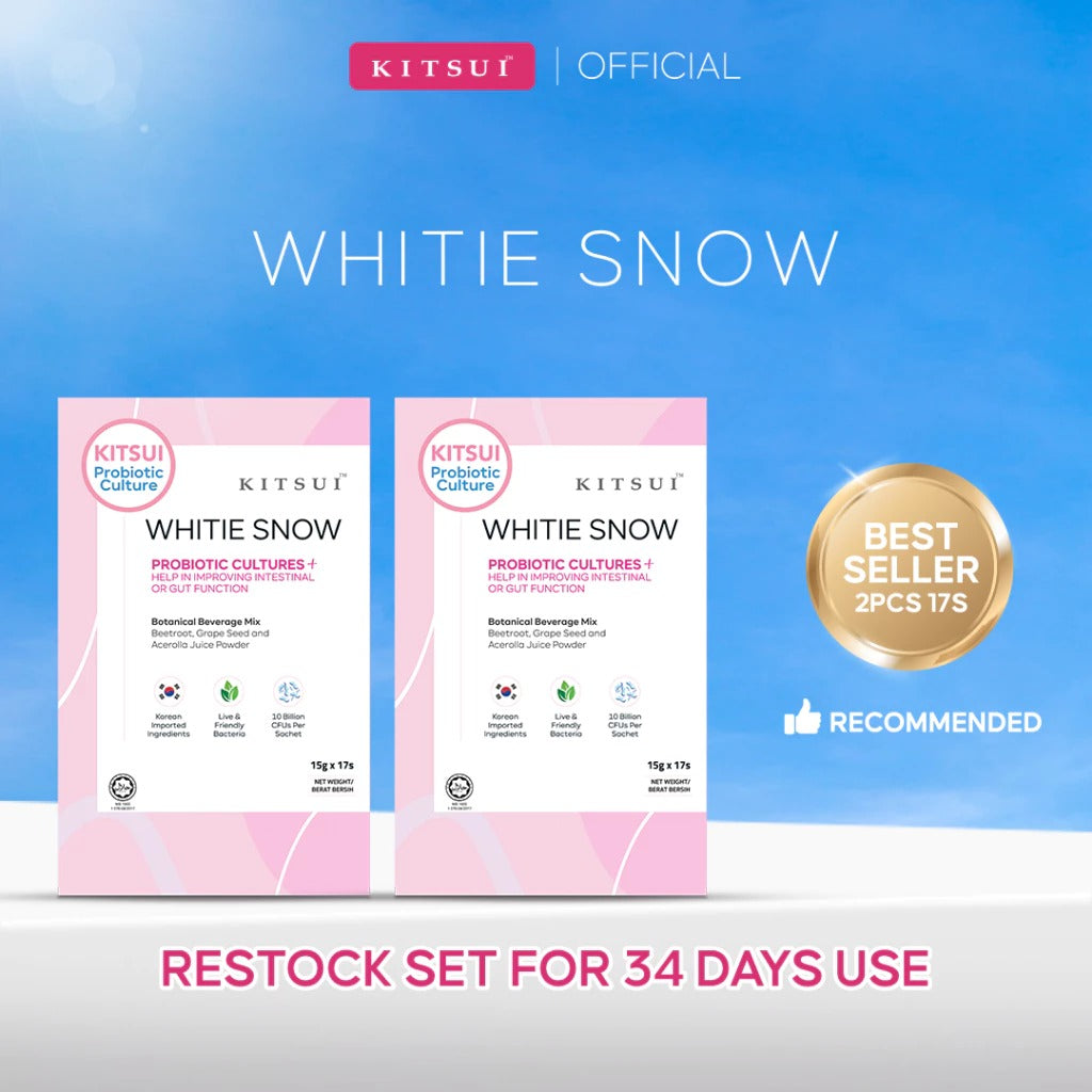 KITSUI Whitie Snow 17's x 15g | Skin | Gut Health | Brightening