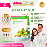 KITSUI Belloss Pre + Probiotic 15's x 12g | Minuman Kesihatan Usus | Prebiotic + Probiotic |  Bloating & Detox Support | Halal