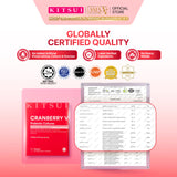 KITSUI Cranberry V Probiotic 17's x 2g | Cranberry Supplement for Women, Intimate Care, Probiotic & Prebiotic, Antioxidant & Daily Wellnes
