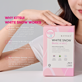 [BUY 3 GET 6] KITSUI Whitie Snow x3 [Free 1x Whitie Snow + 1x Sample Vita C+ Shine 2's + 1x Shaker] Supplement