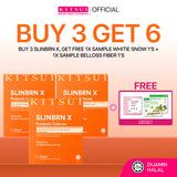 KITSUI [Buy 3 Get 6] 3x Slinbrn X (FREE 1x Whitie Snow 1's + 2x Belloss Fiber 1's)